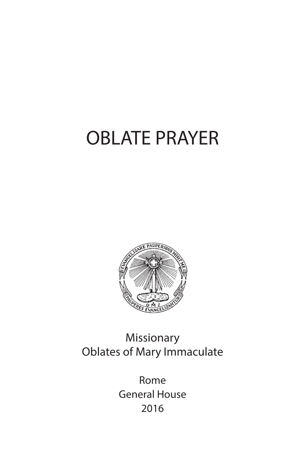 Oblate Prayer