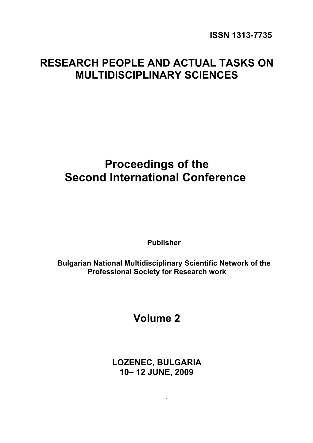 Research People and Actual Tasks on Multidisciplinary Sciences