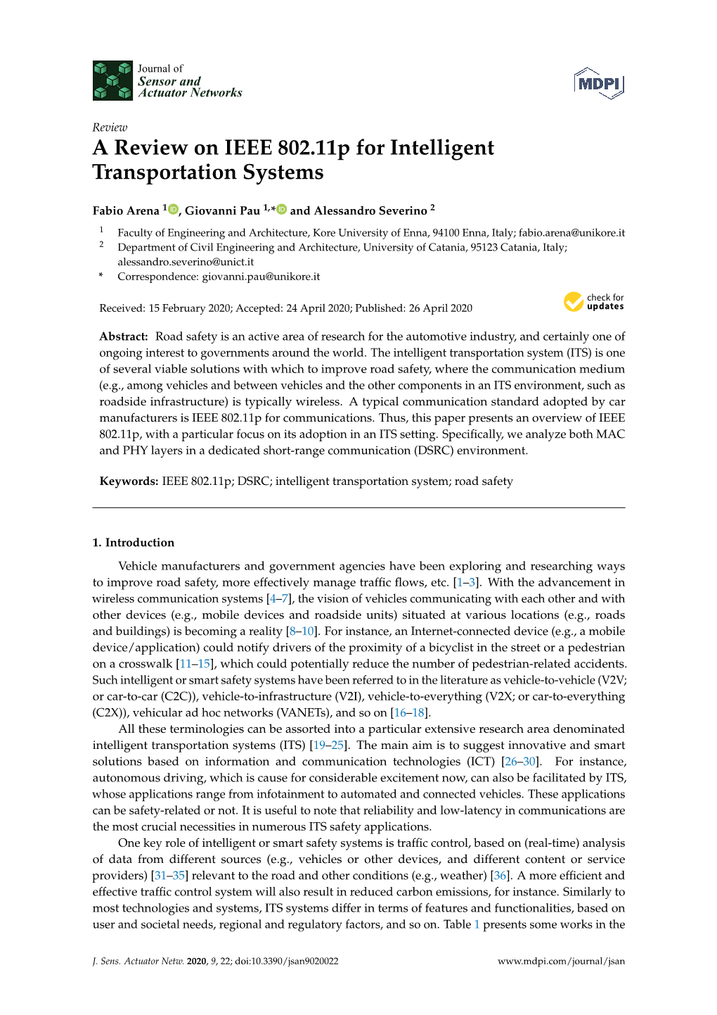 A Review on IEEE 802.11P for Intelligent Transportation Systems