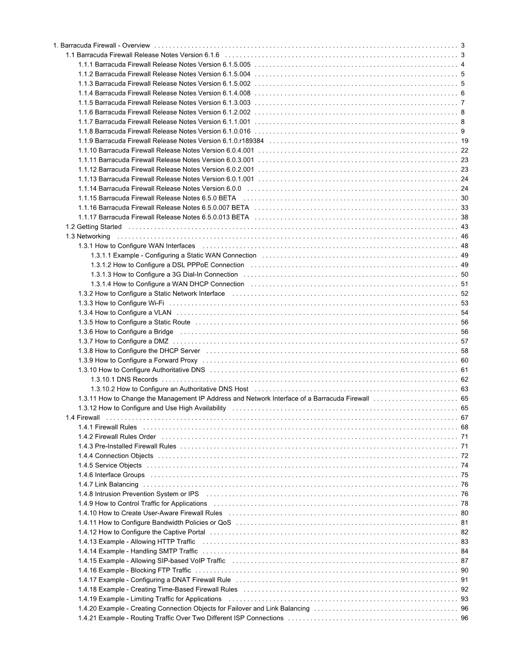 1. Barracuda Firewall - Overview