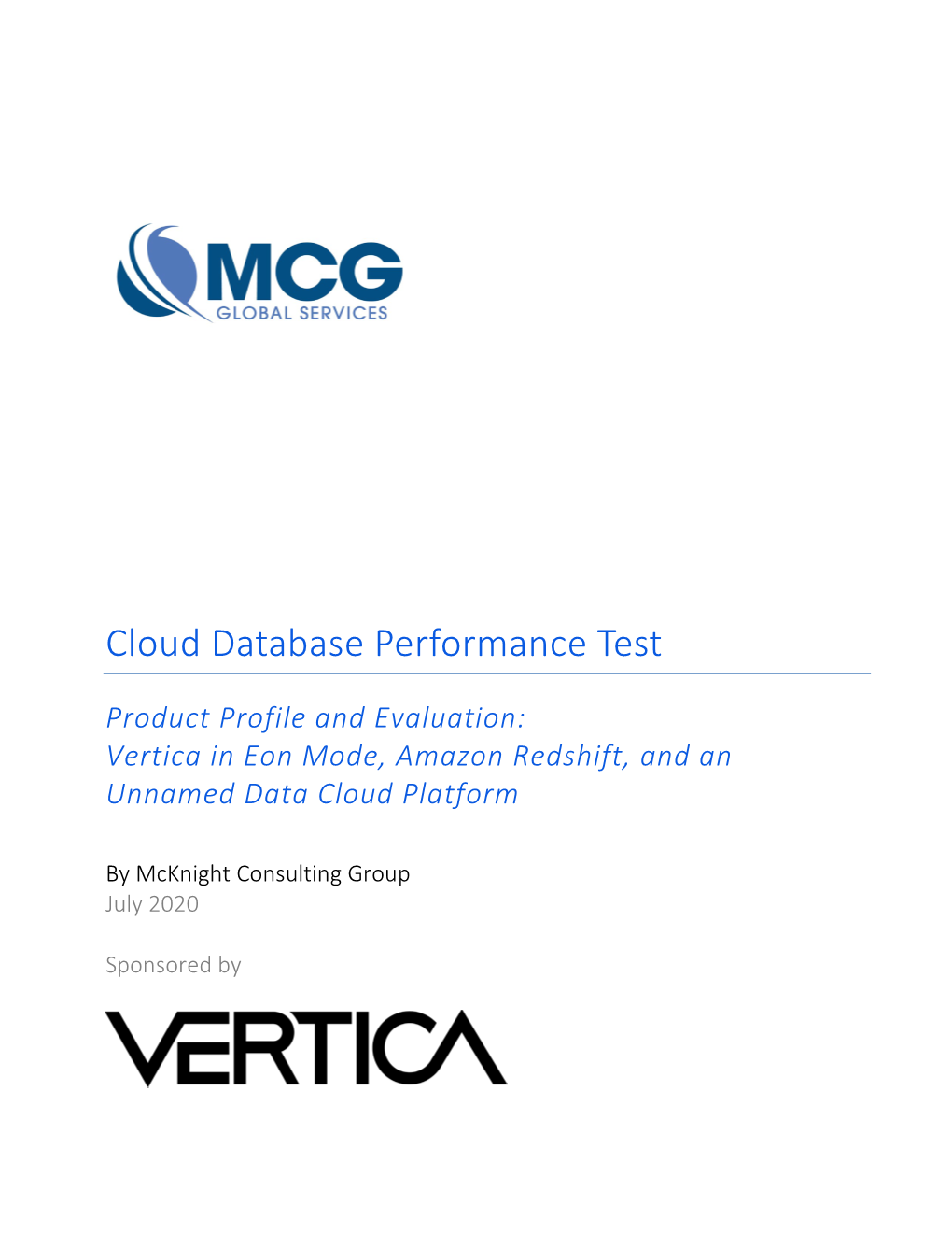 Cloud Database Performance Test