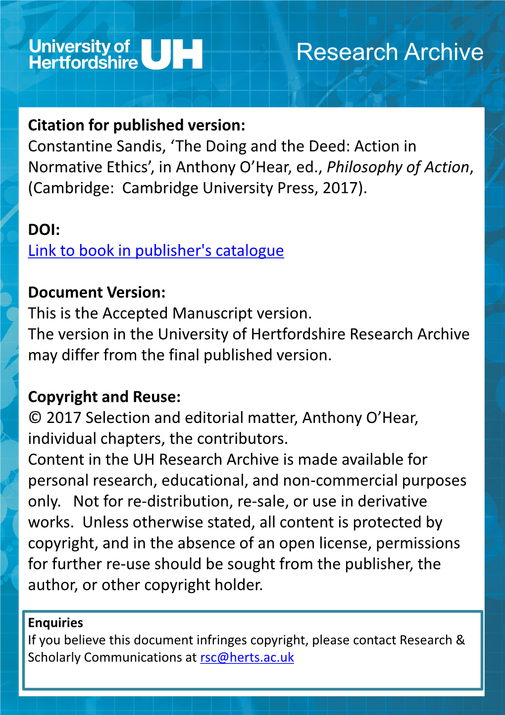 Accepted Manuscript Version