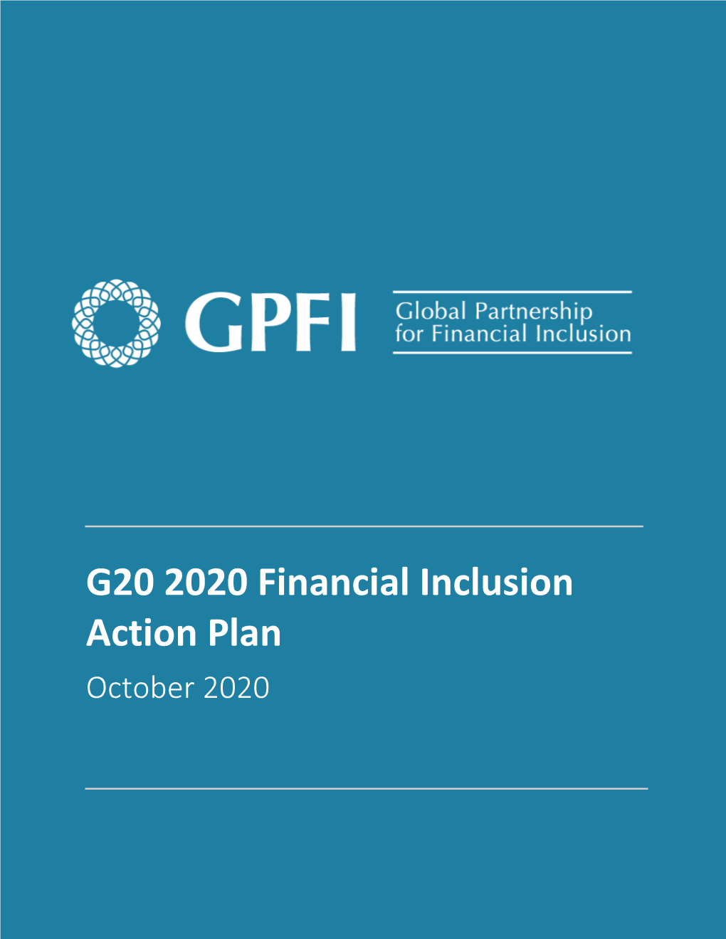 G20 Financial Inclusion Action Plan (FIAP) 2020