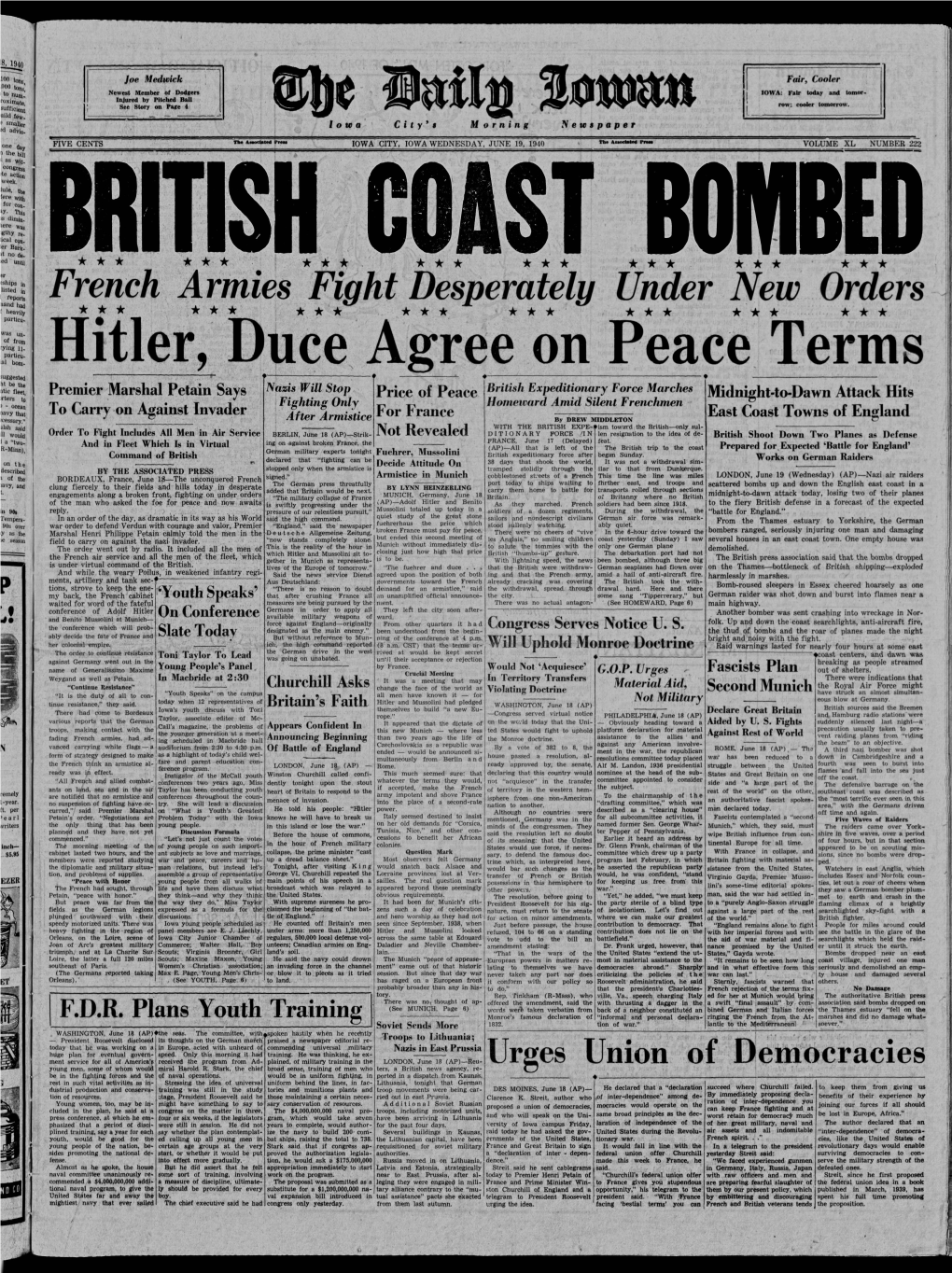 Daily Iowan (Iowa City, Iowa), 1940-06-19