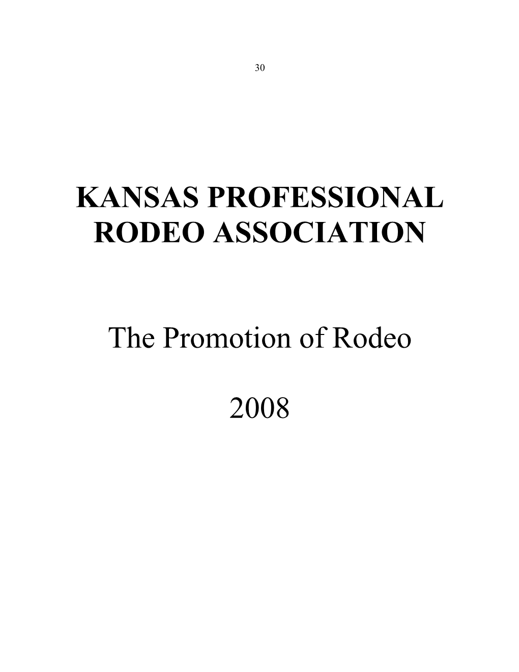 Kansas Professional Rodeo Association