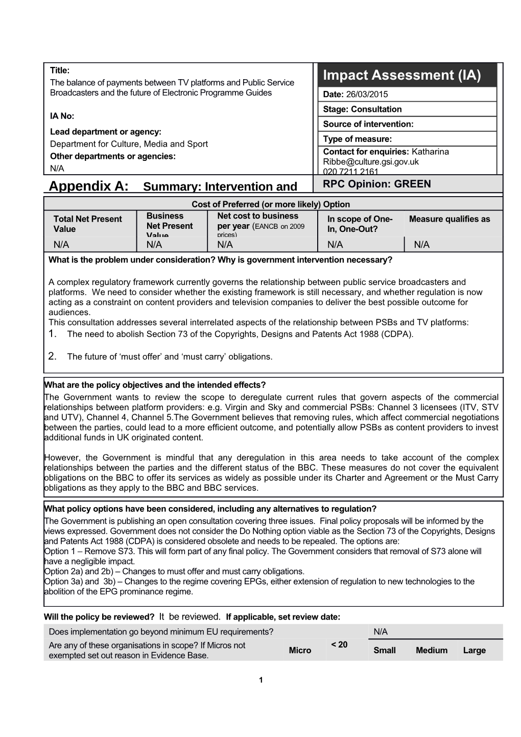 Summary: Intervention and Options s2