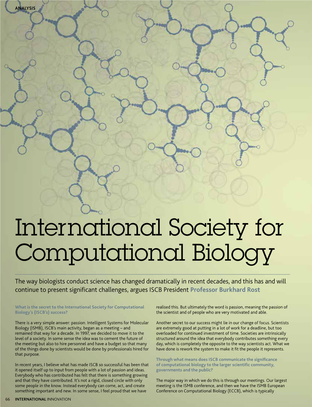 International Society for Computational Biology