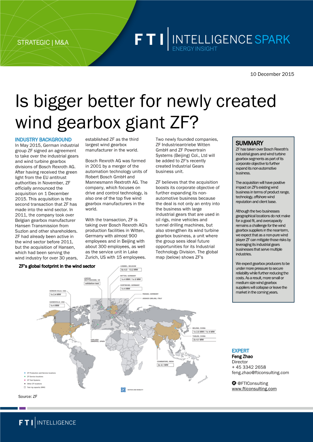 Is Bigger Better for Newly Created Wind Gearbox Giant