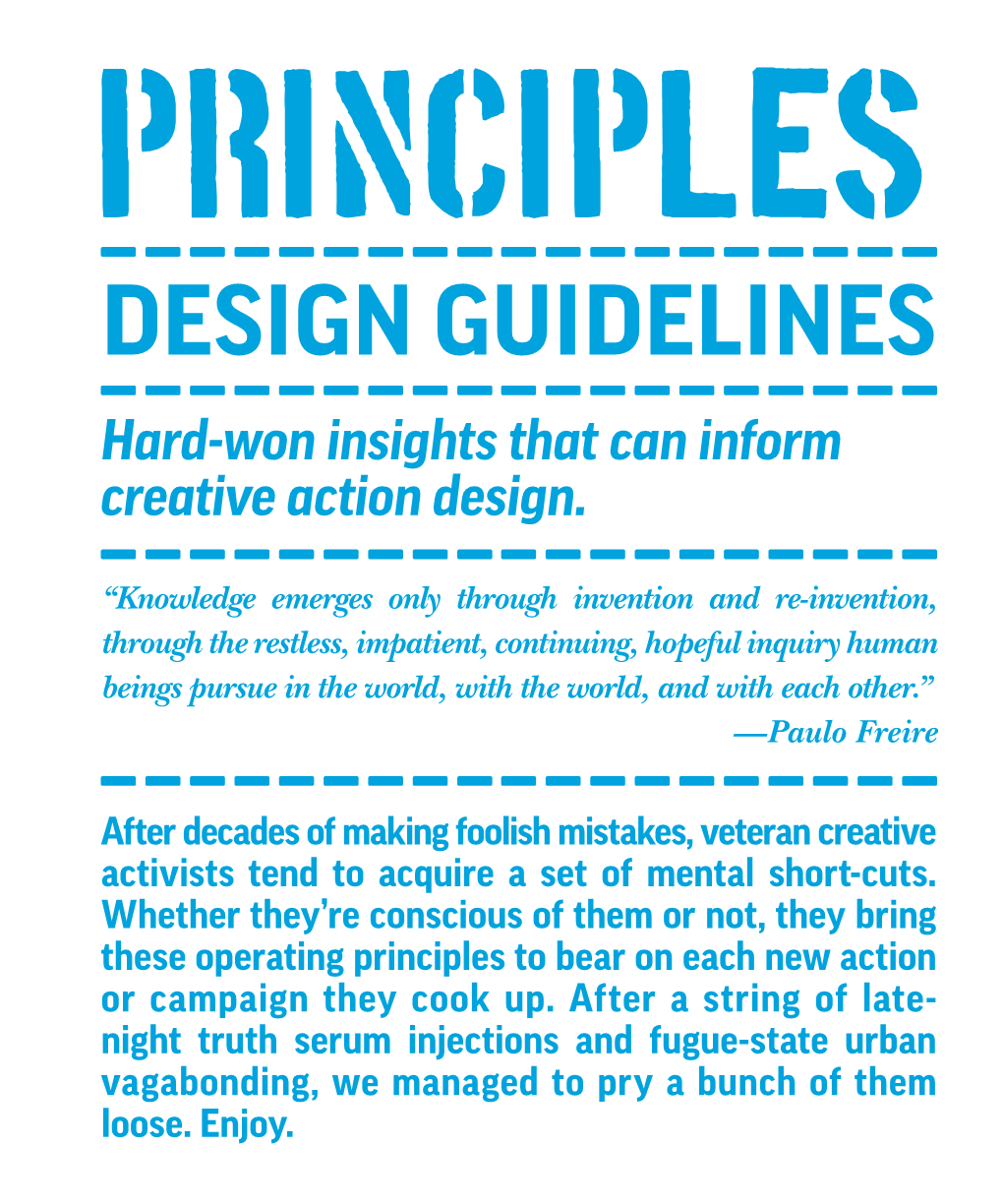 DESIGN GUIDELINES Hard-Won Insights That Can Inform Creative Action Design