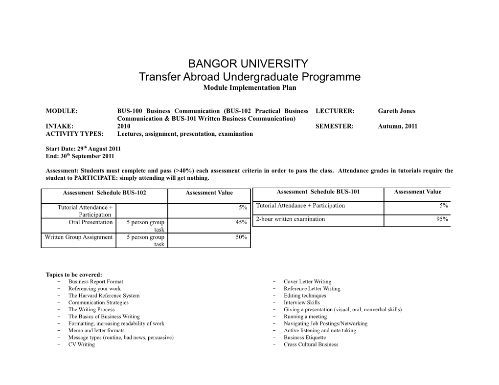 University of Wales s1