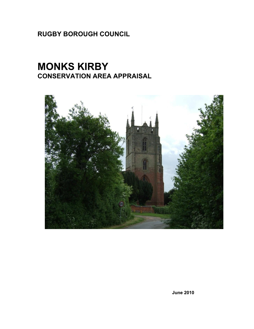 Monks Kirby Conservation Area Appraisal