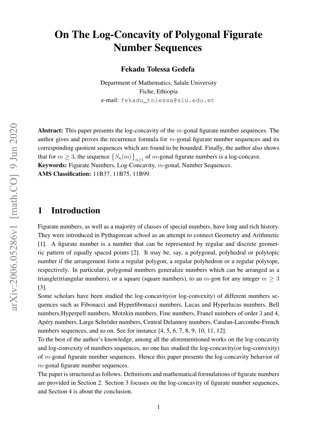 On the Log-Concavity of Polygonal Figurate Number Sequences