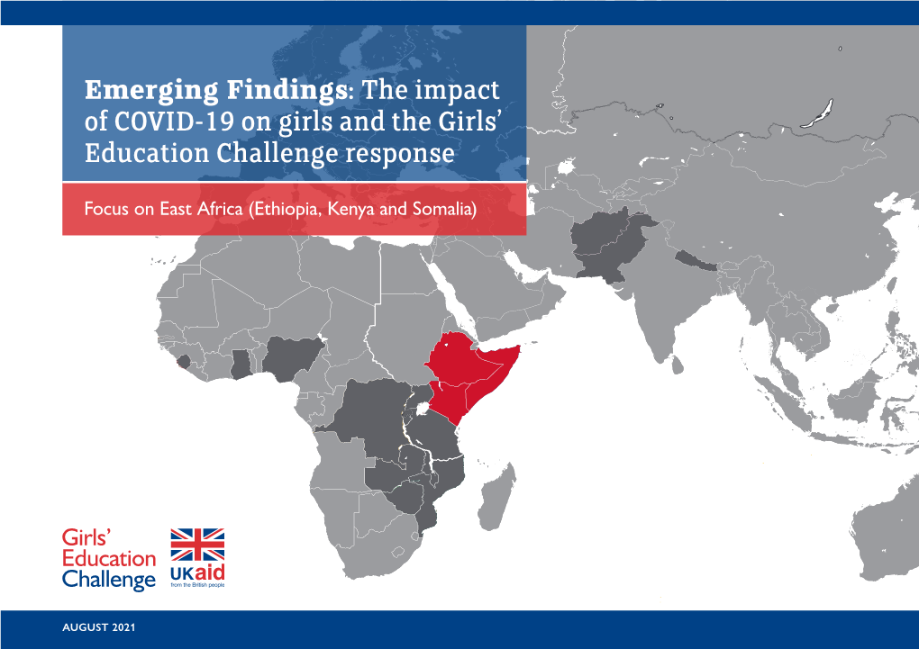 Emerging Findings: the Impact of COVID-19 on Girls and the Girls’ Education Challenge Response