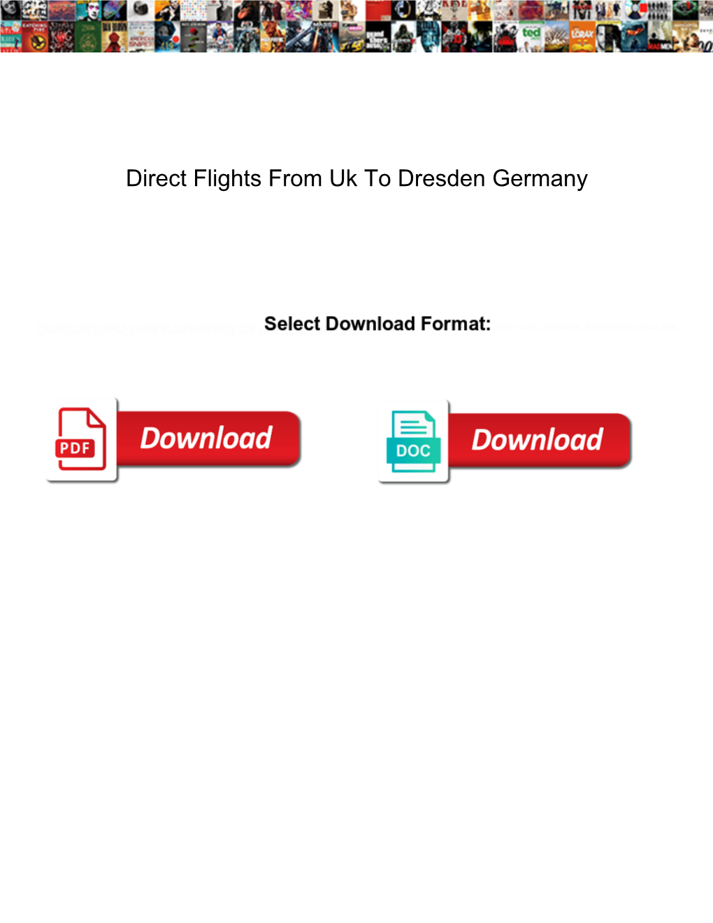 Direct Flights from Uk to Dresden Germany