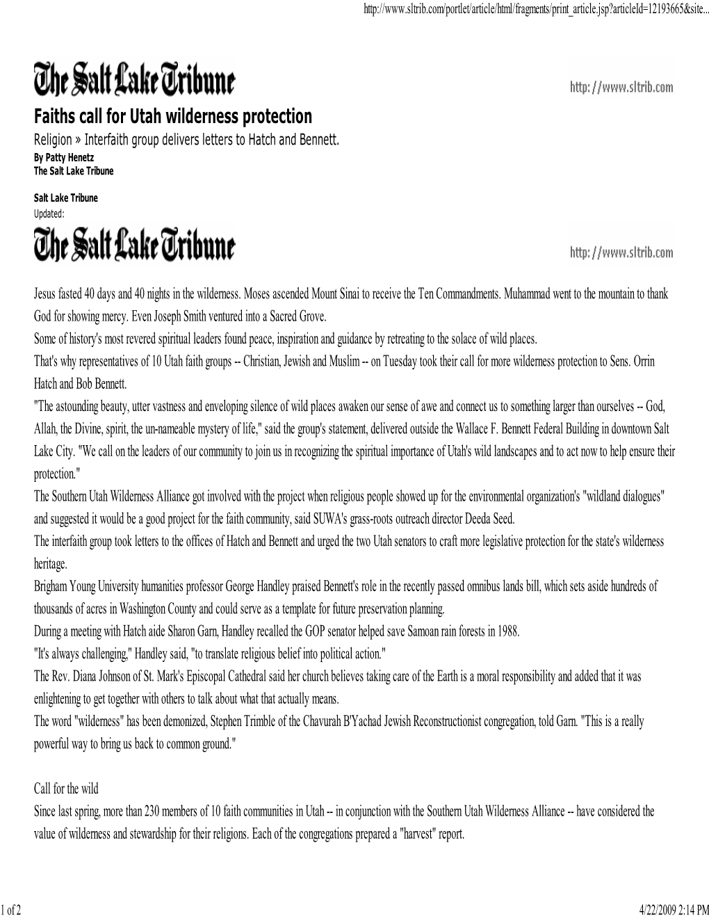 The Salt Lake Tribune Story