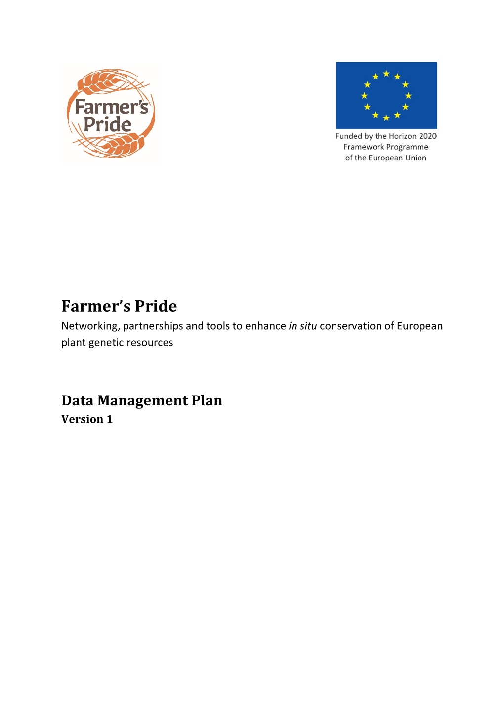Farmer's Pride Project with Your Consent (See Question 3.2)