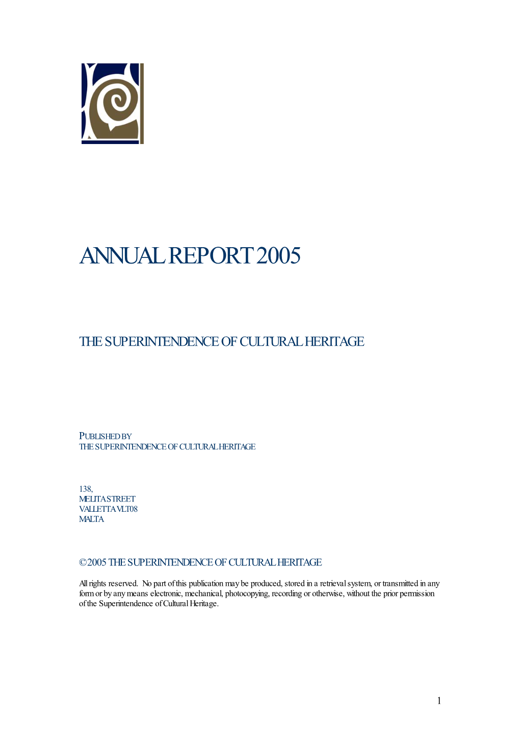 Annualreport2005 Thesuperintendenceof