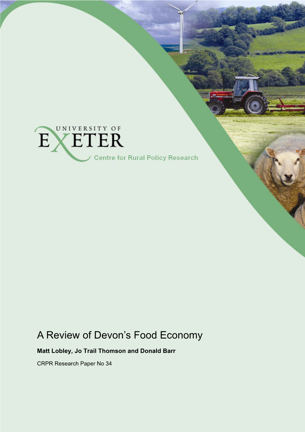 A Review of Devon's Food Economy