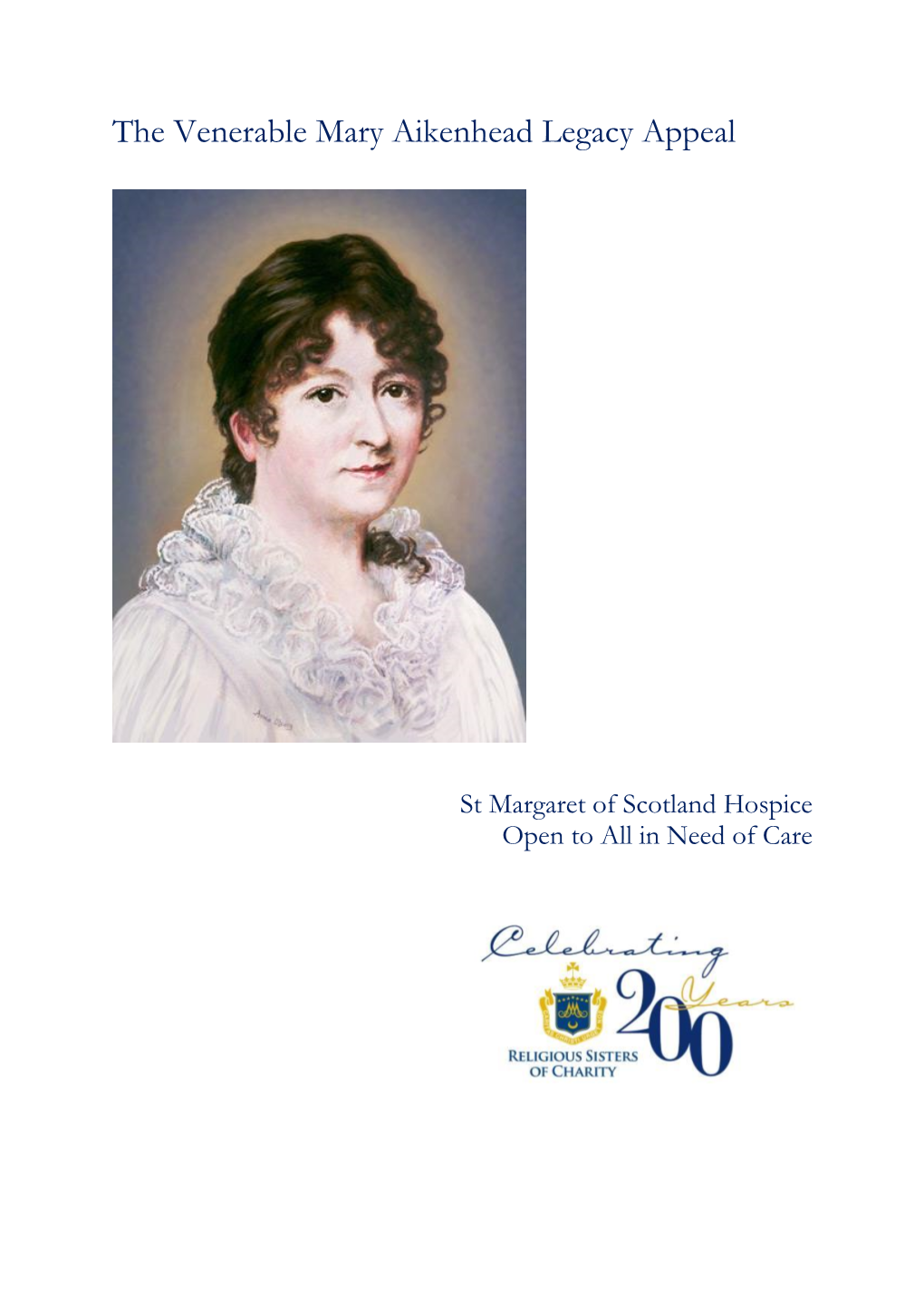The Venerable Mary Aikenhead Legacy Appeal