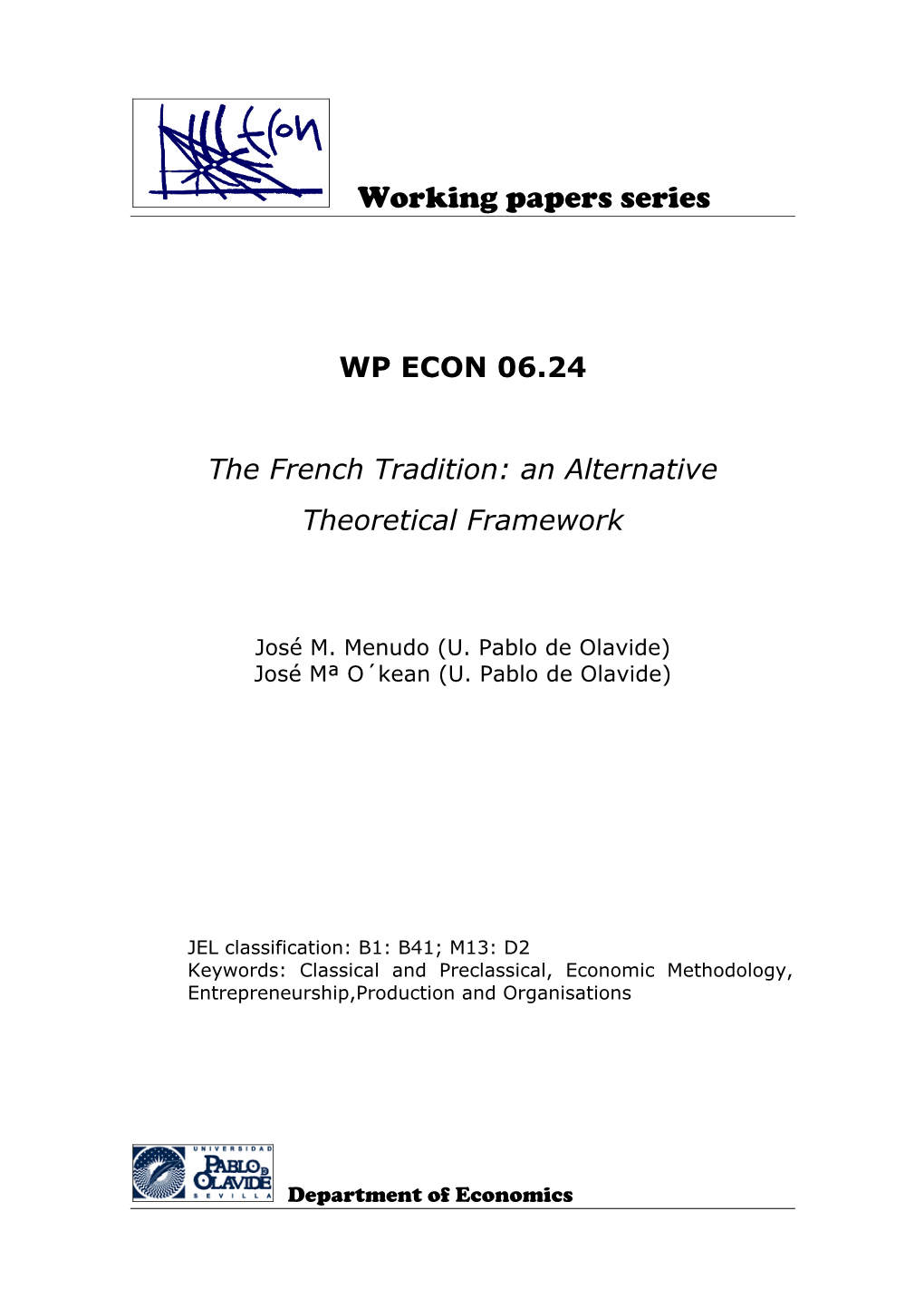 Working Papers Series