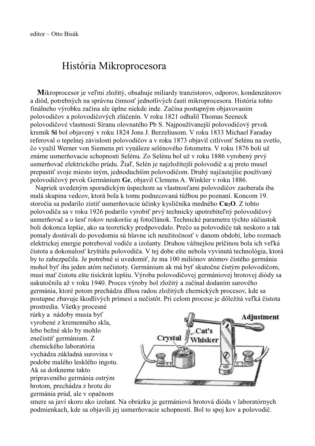 História Mikroprocesora