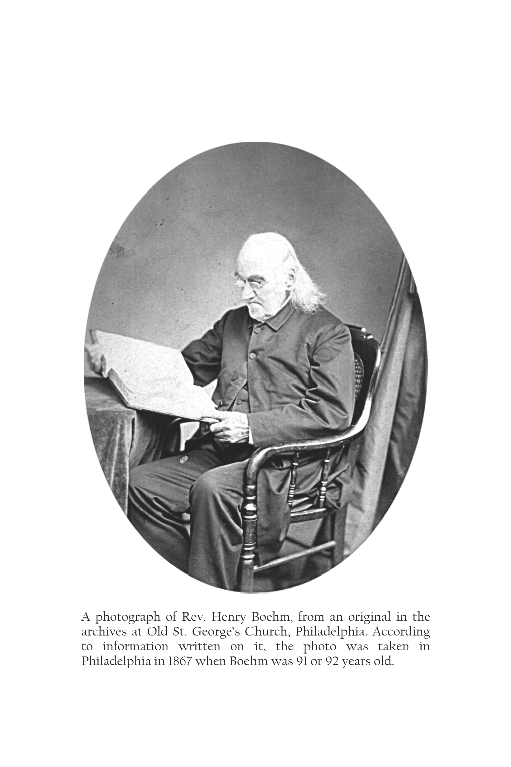 Rev. Henry Boehm, from an Original in the a Photograph of Rev