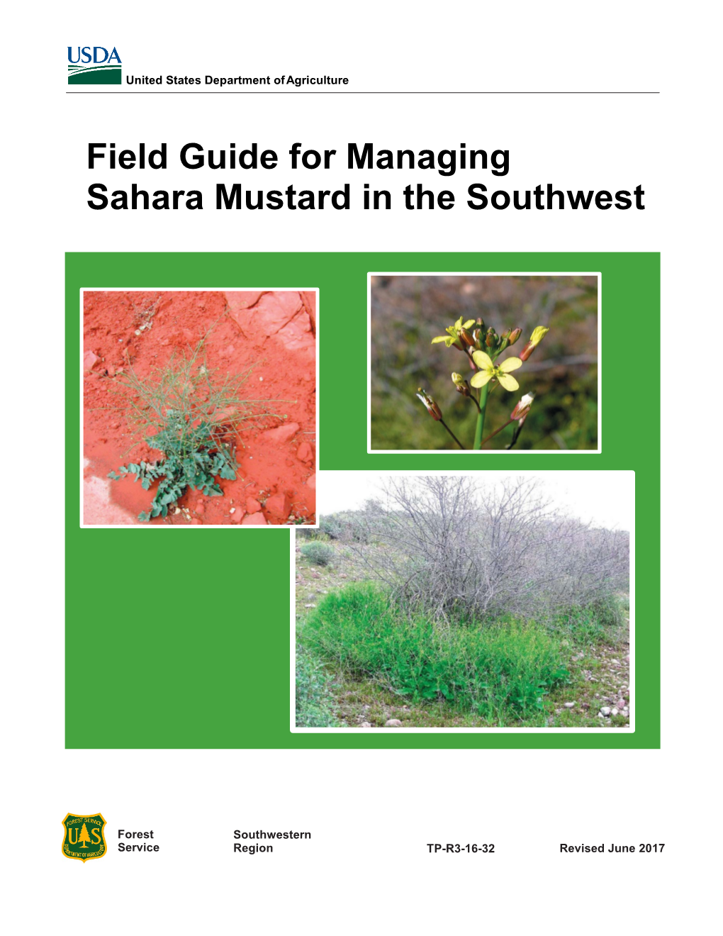 Field Guide for Managing Sahara Mustard in the Southwest
