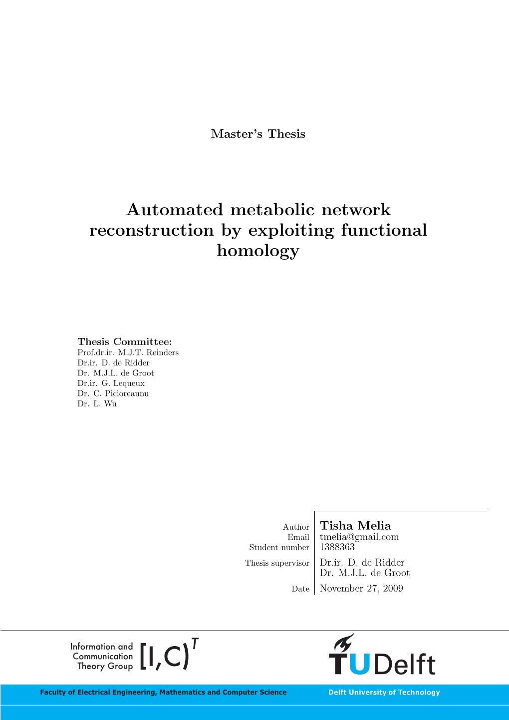 Automated Metabolic Network Reconstruction by Exploiting Functional Homology