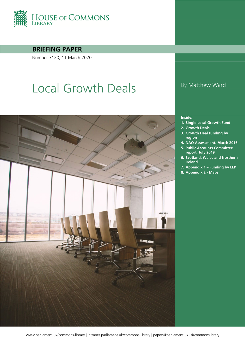 Local Growth Deals by Matthew Ward