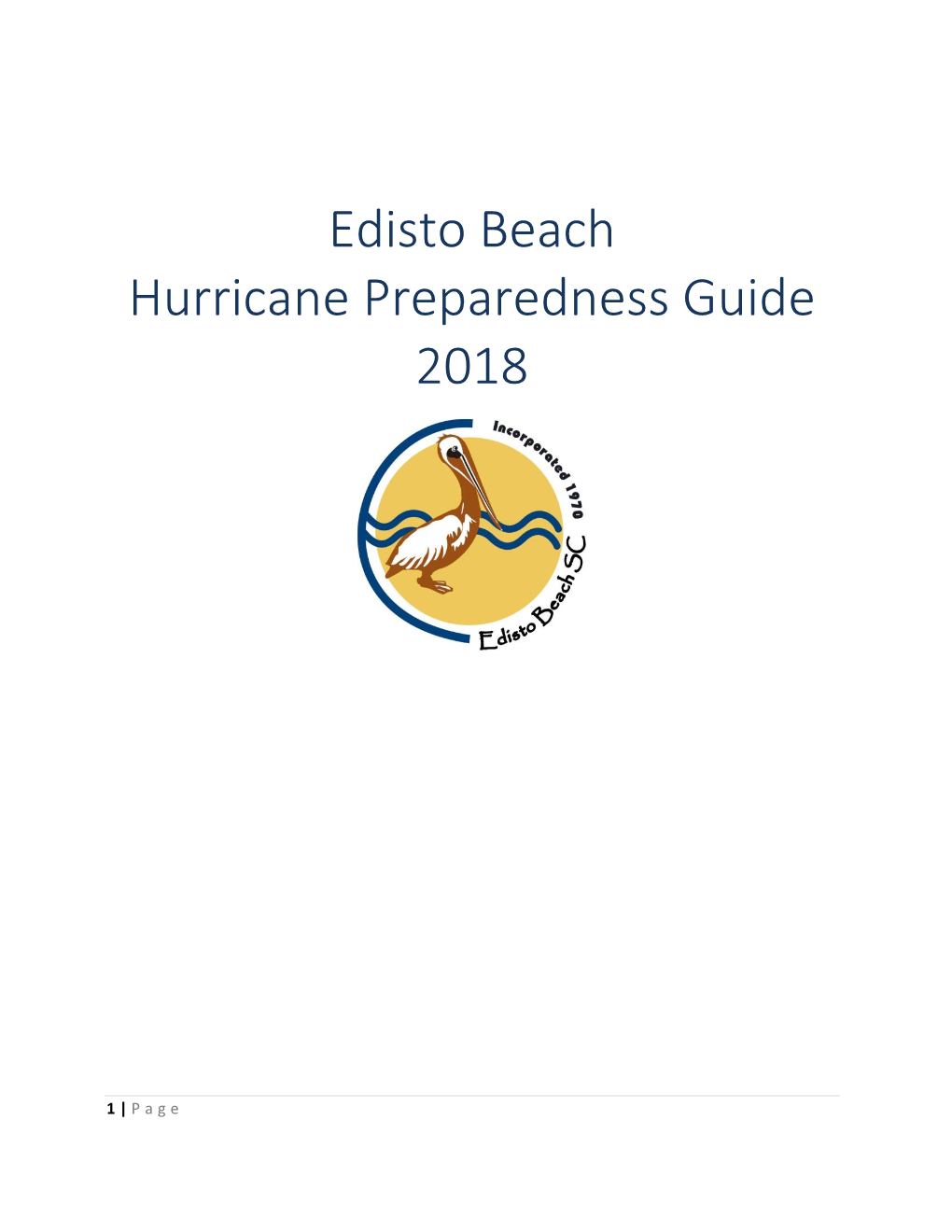 Edisto Beach Hurricane Preparedness Guide 2018