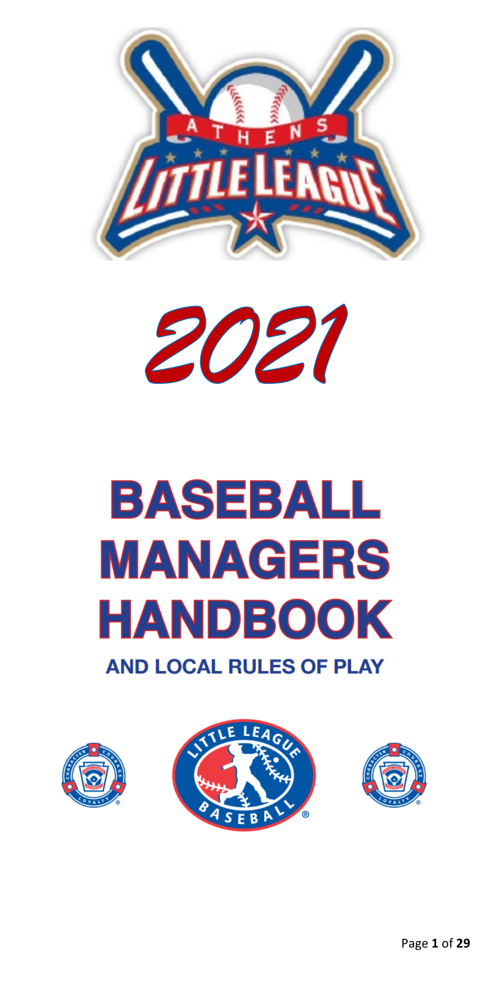 2021 Local Rules of Play