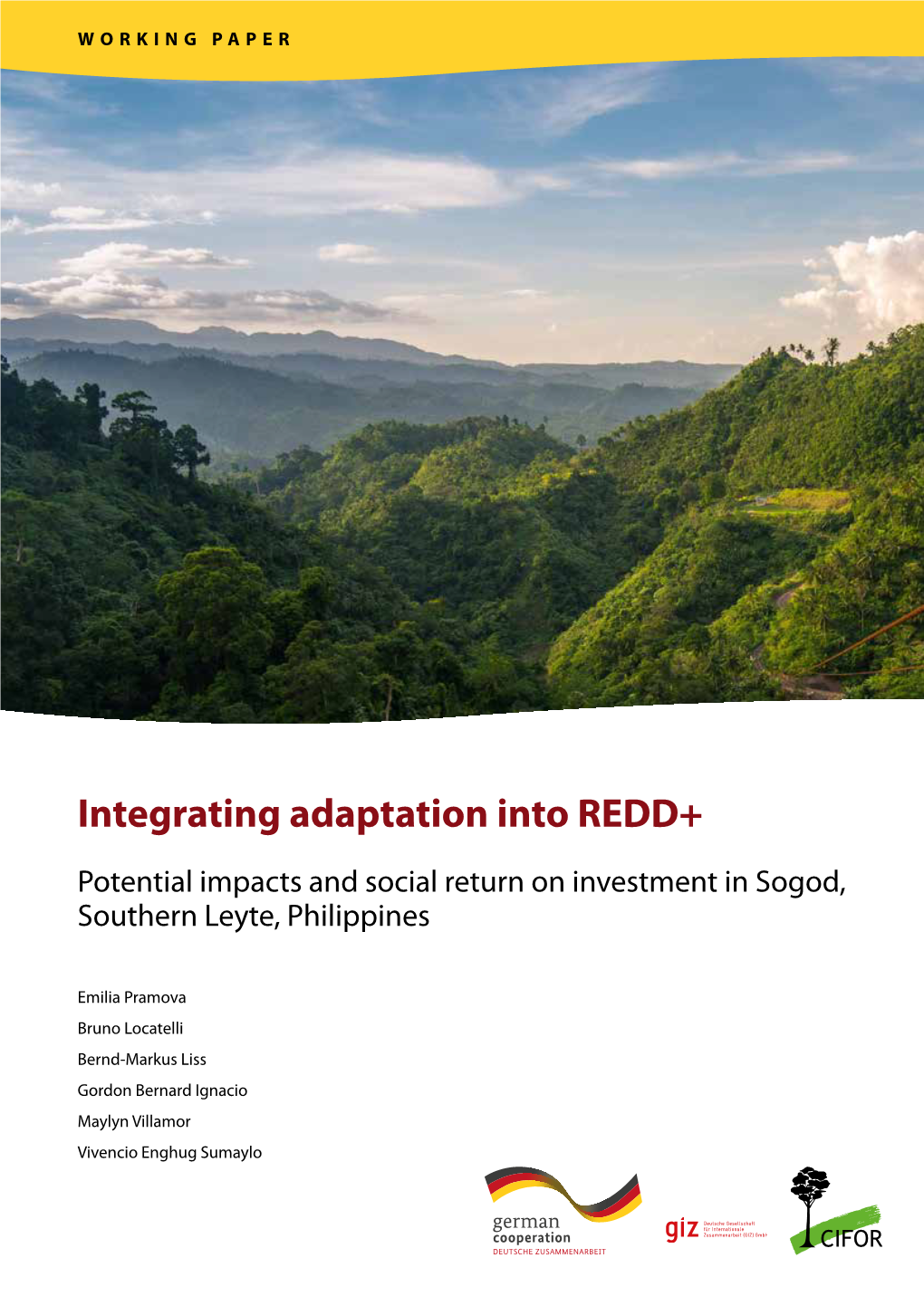 Integrating Adaptation Into REDD+