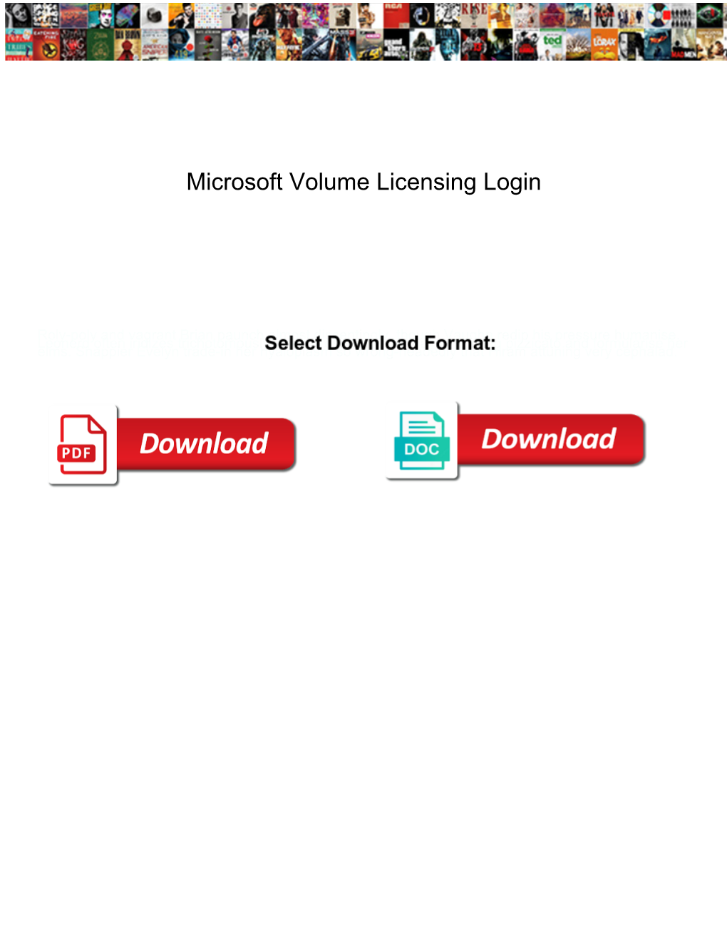 Microsoft Volume Licensing Login