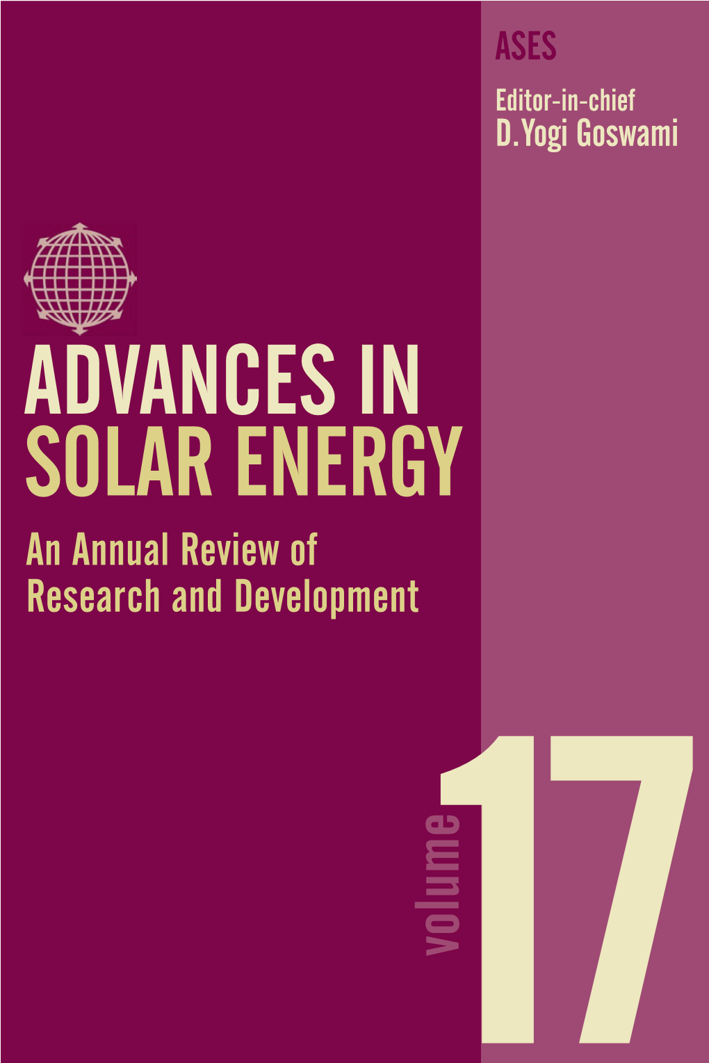 Advances in Solar Energy: an Annual Review of Research And