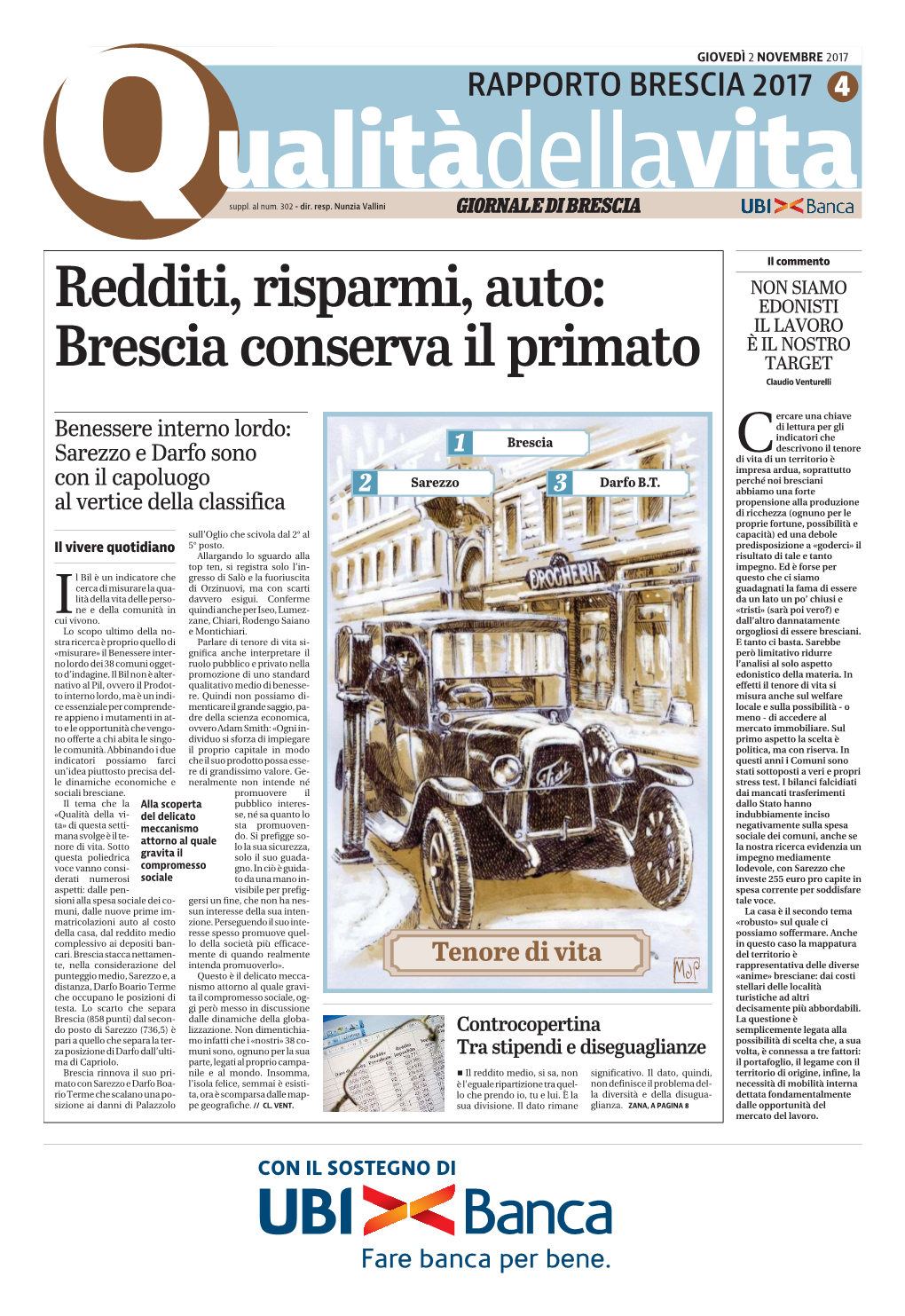 Redditi, Risparmi, Auto: Brescia Conserva Il Primato