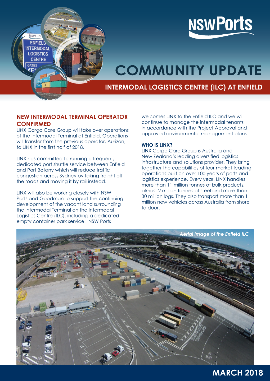 Community Update Intermodal Logistics Centre (Ilc) at Enfield