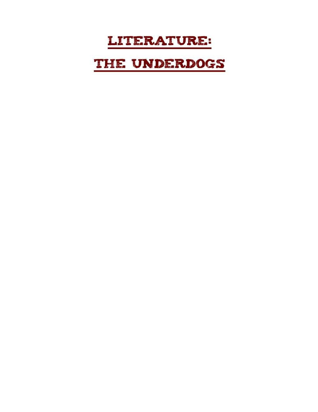 The-Underdogs.Pdf