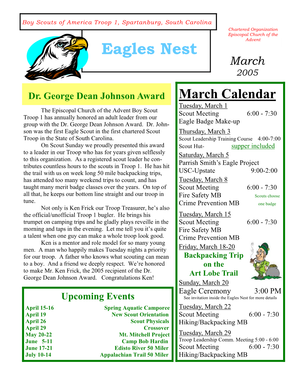 March 2005 Eagles Nest
