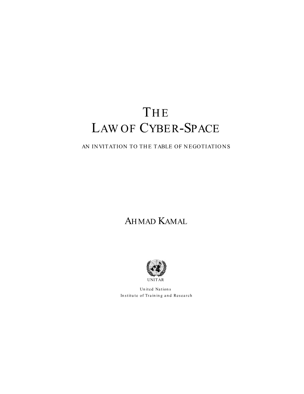 The Law of Cyber-Space