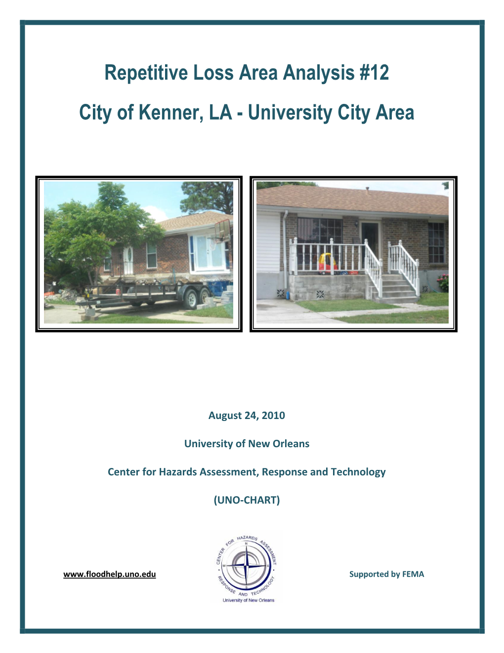 Repetitive Loss Area Analysis #12 City of Kenner, LA