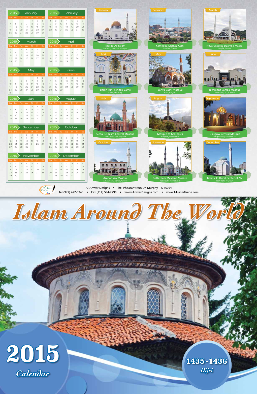 Calendar Hijri Masjid As-Salam Puchong Perdana, Malaysia Year Established: 2006