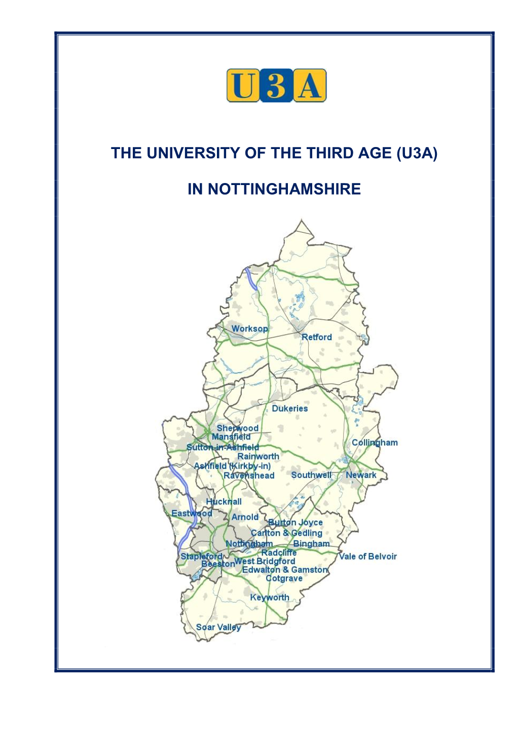 University of the Third Age (U3A) in Nottinghamshire