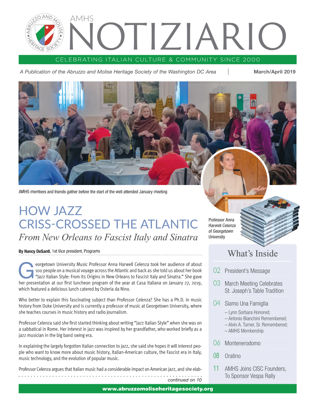 HOW JAZZ CRISS-CROSSED the ATLANTIC: from New Orleans to Fascist Italy and Sinatra ▼ Continued from Page 1 Orated on How Jazz Landed in Italy with the U.S