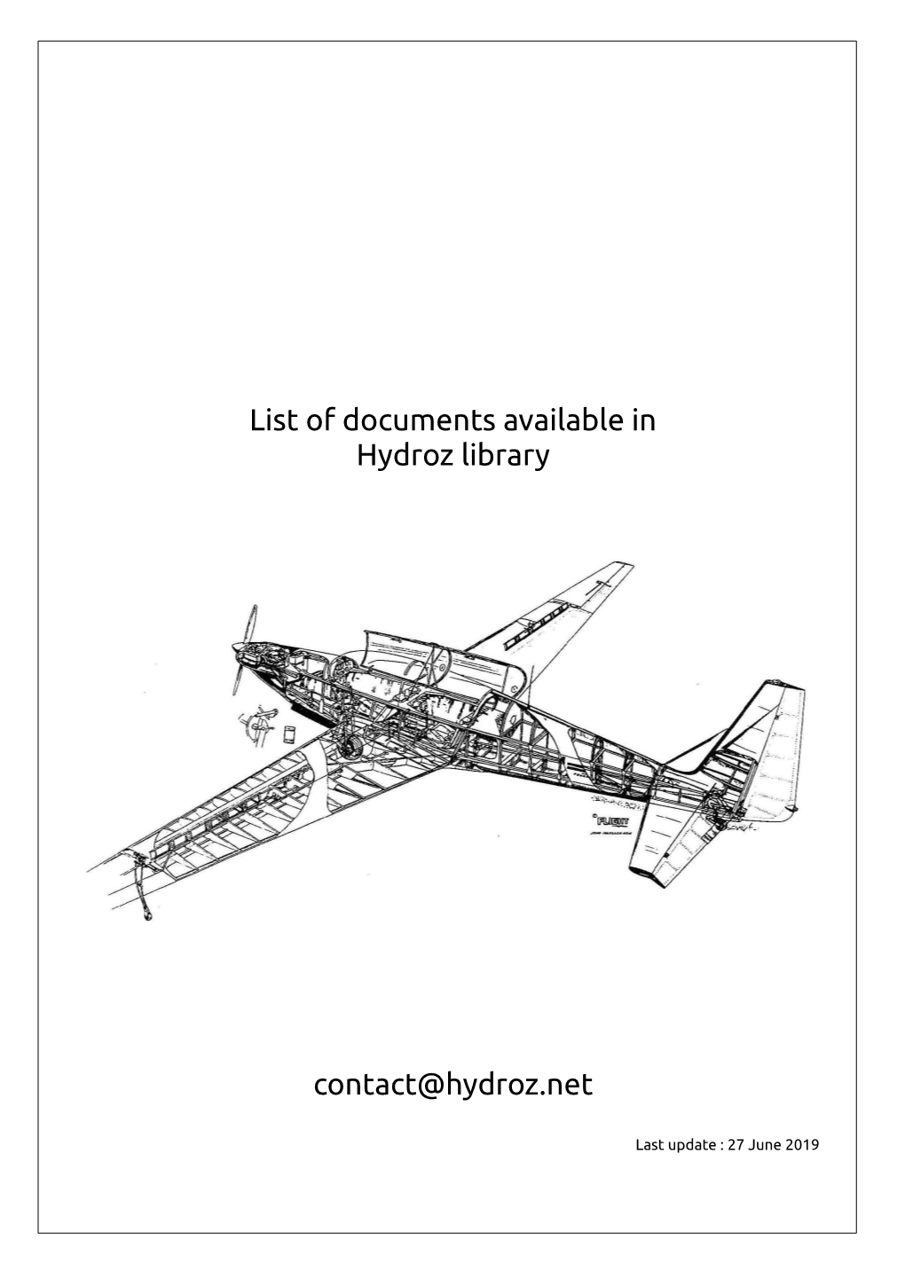 List of Documentation Available in My Library 5/41 II - Aircraft Documentation