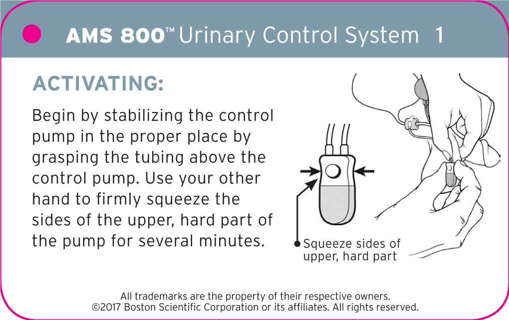 AMS 800™ Urinary Control System Instruction Card