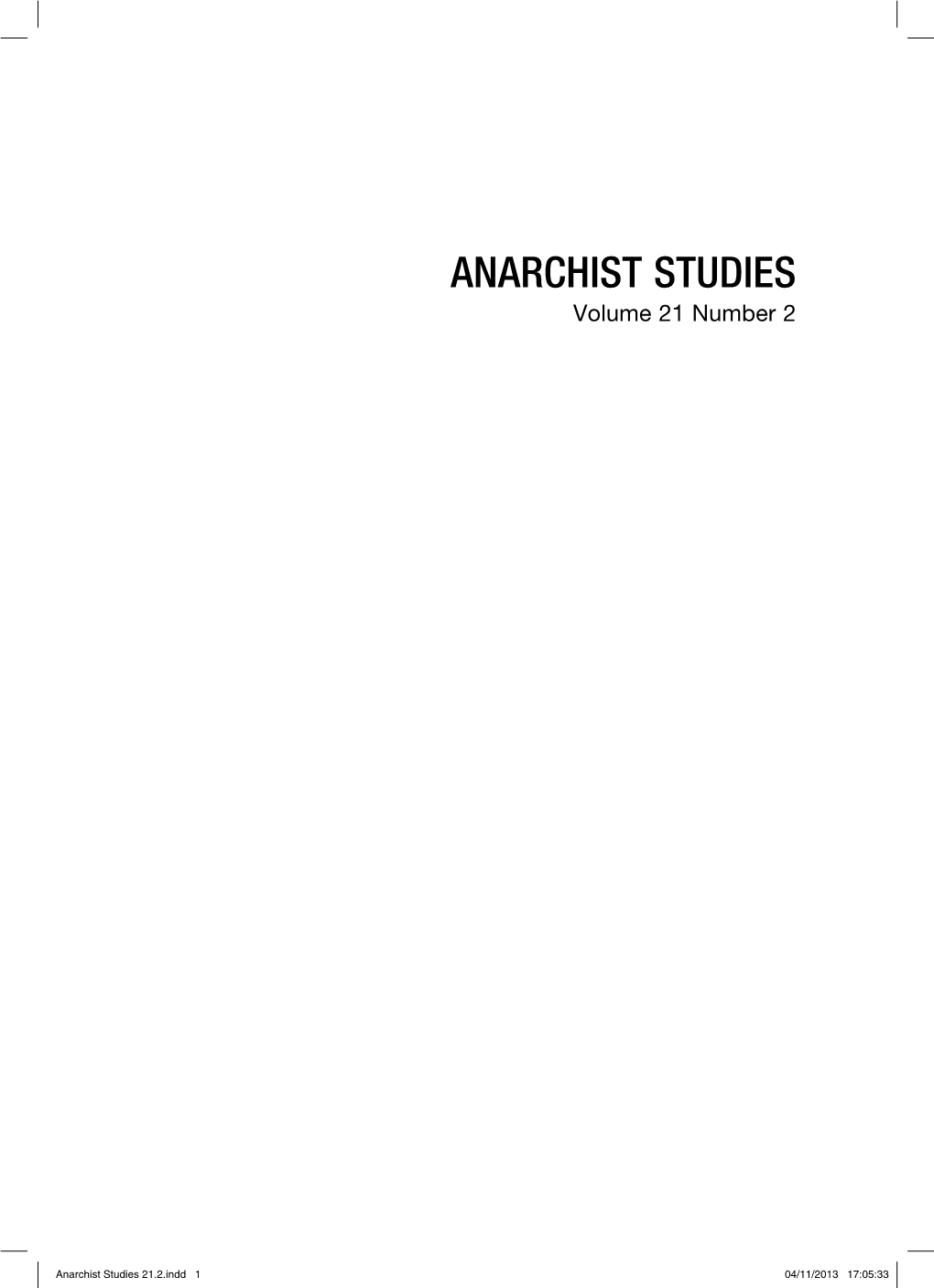 Anarchist Studies 21.2.Indd