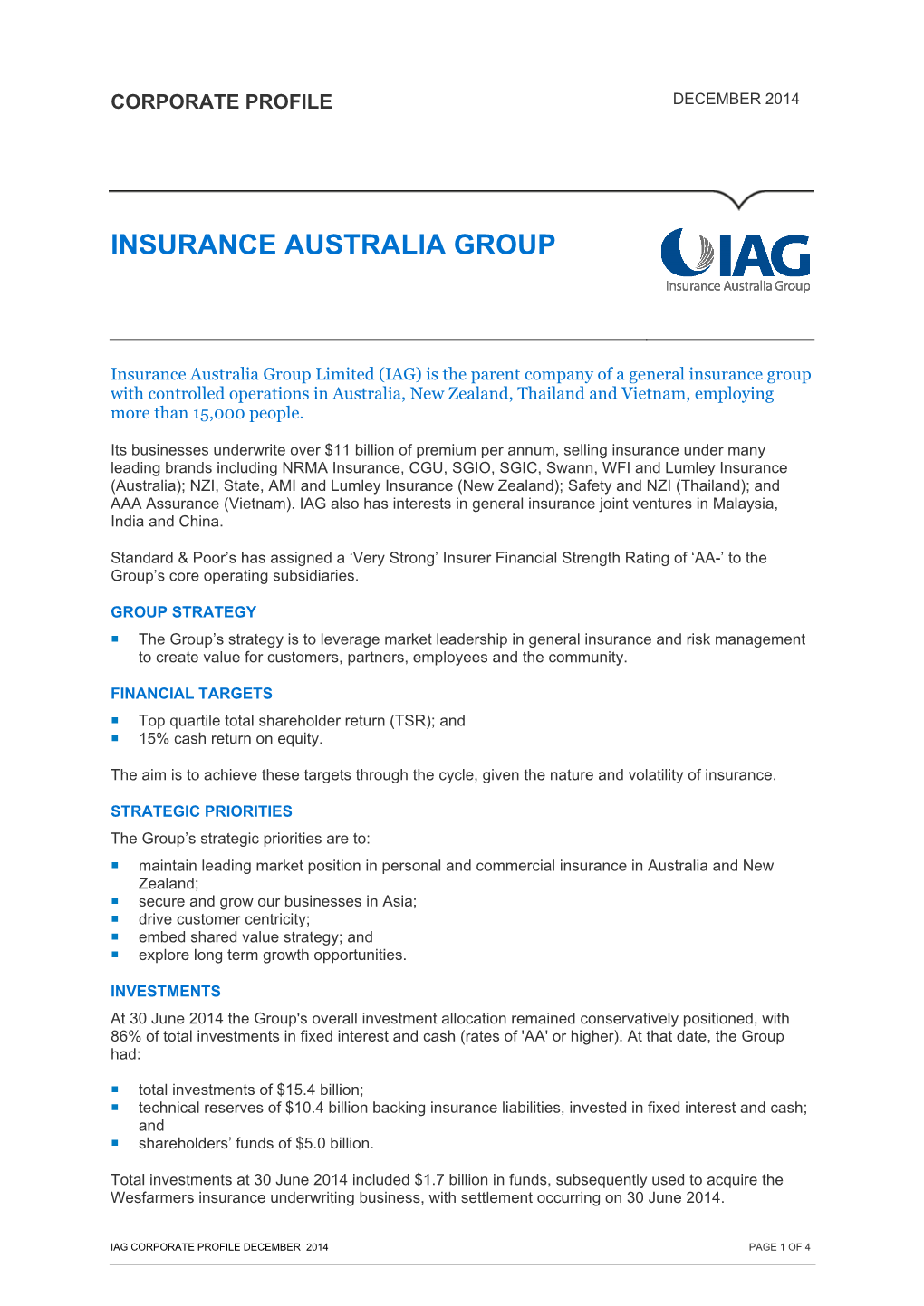 Insurance Australia Group