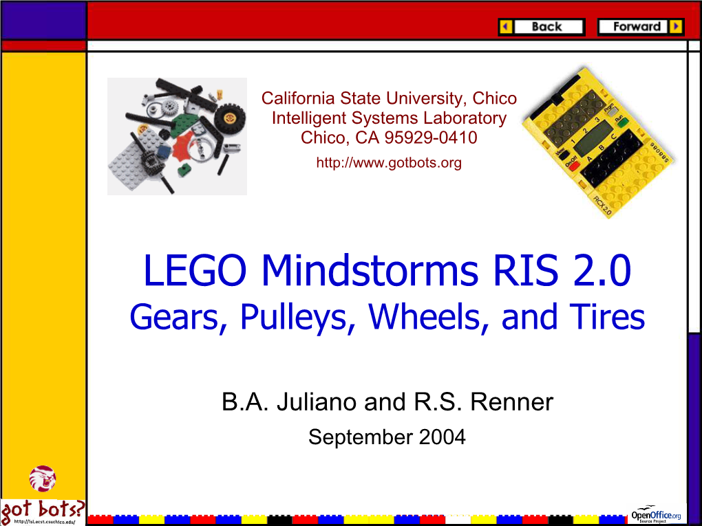 LEGO Mindstorms RIS 2.0 Gears, Pulleys, Wheels, and Tires