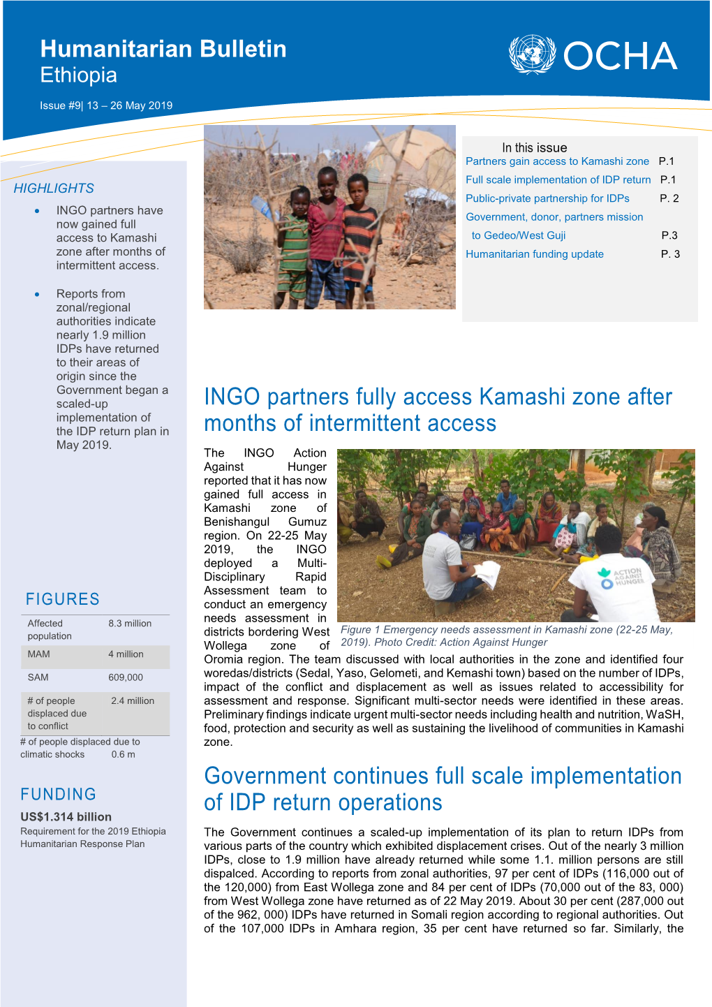 INGO Partners Fully Access Kamashi Zone After Months of Intermittent Access Government Continues Full Scale Implementation of ID