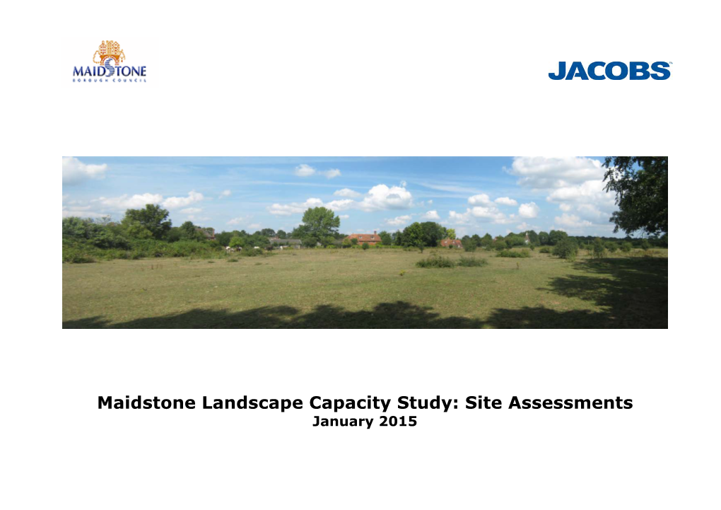 Maidstone Landscape Capacity Study: Site Assessments January 2015
